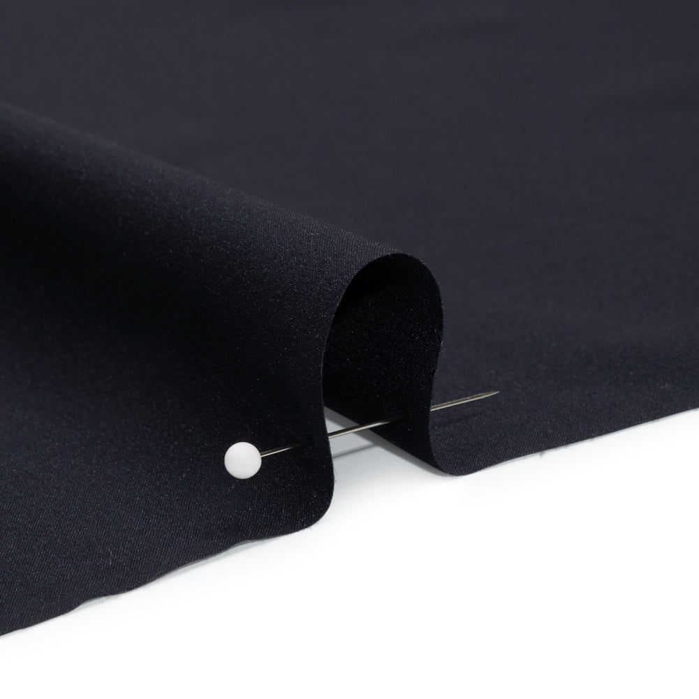 Famous Australian Designer Midnight Navy Stretch Polyester Woven Detail