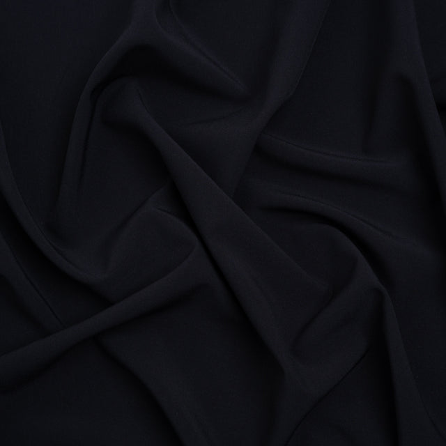 Famous Australian Designer Midnight Navy Stretch Polyester Woven
