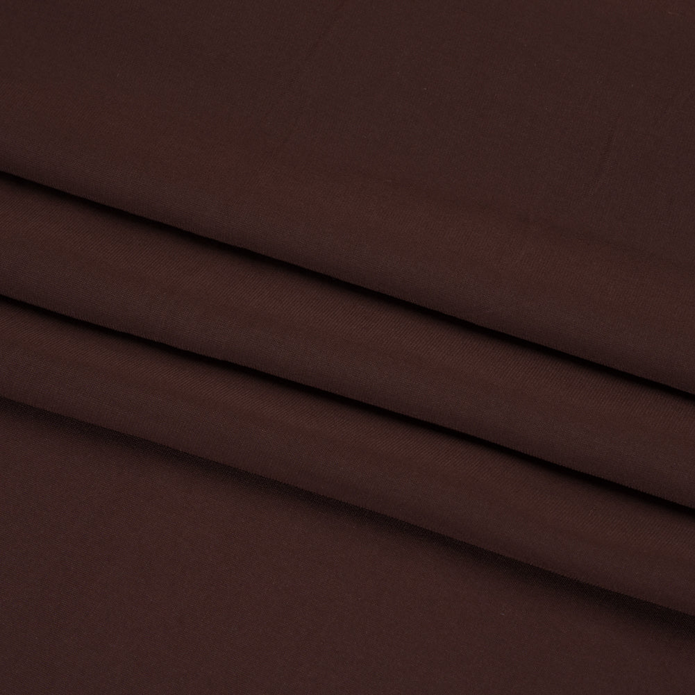 Famous Australian Designer Chocolate Stretch Viscose Lining Folded