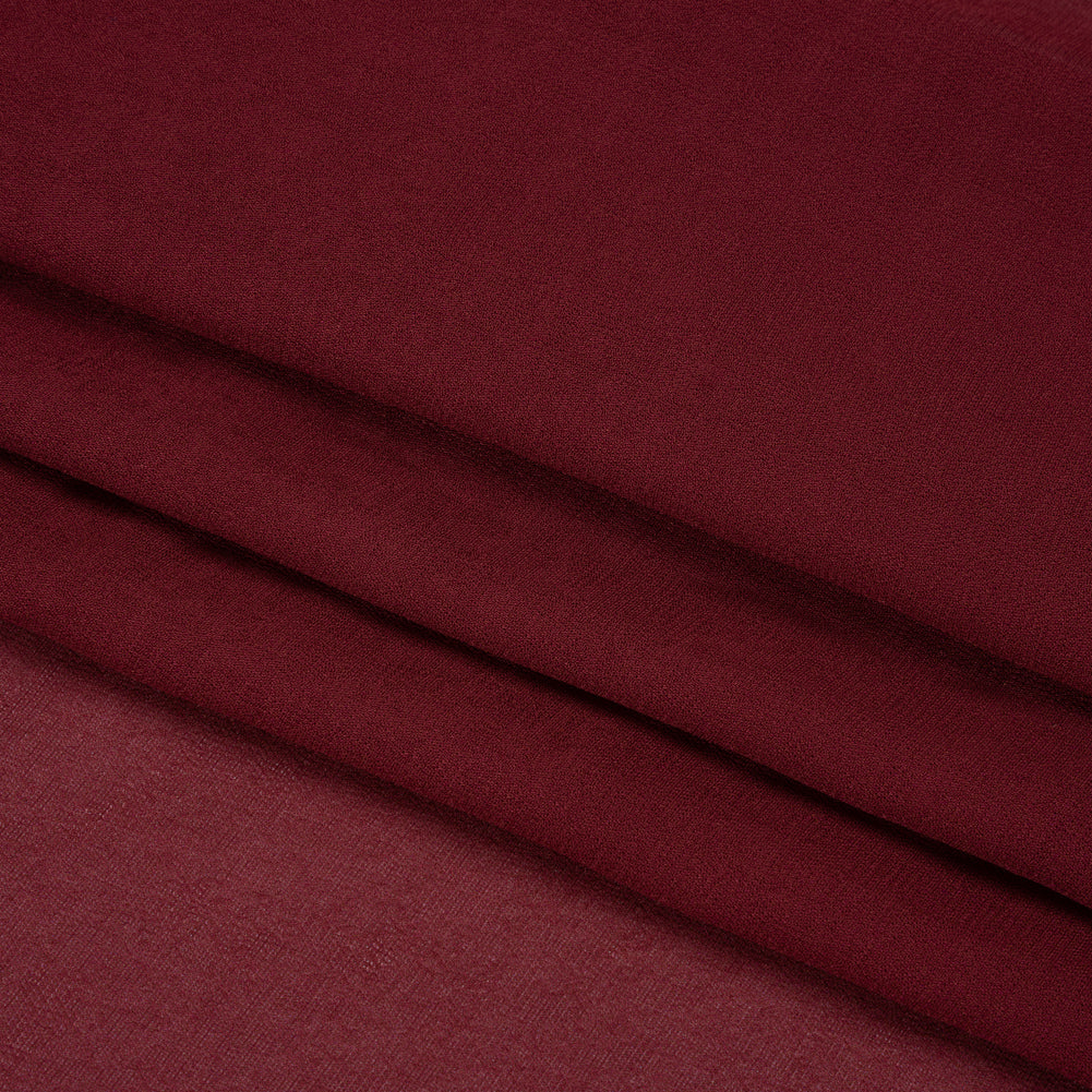 Famous Australian Designer Wine Viscose Georgette Folded