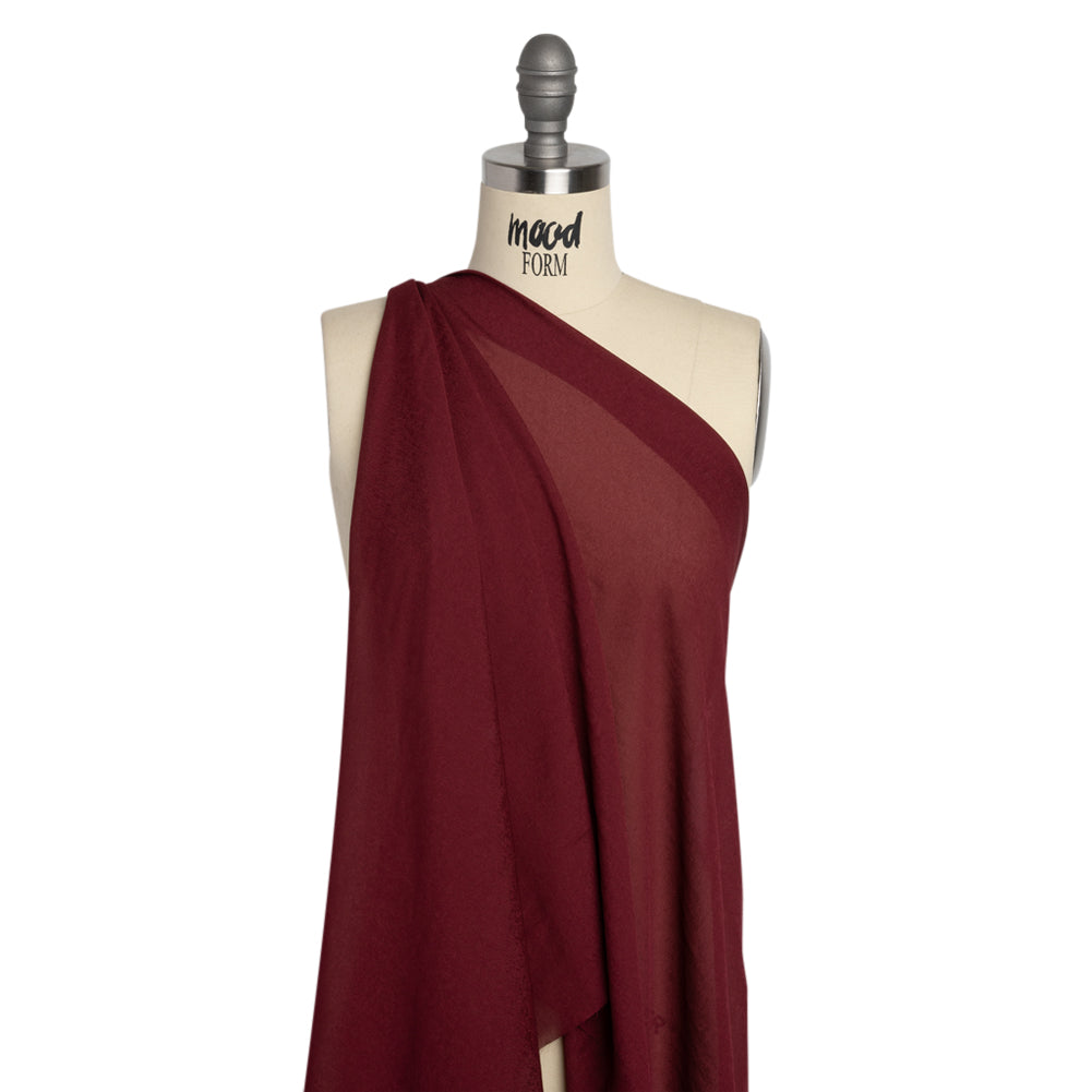 Famous Australian Designer Wine Viscose Georgette Drape