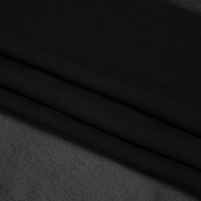 Famous Australian Designer Black Viscose Georgette Folded