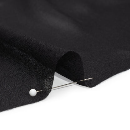 Famous Australian Designer Black Viscose Georgette Detail