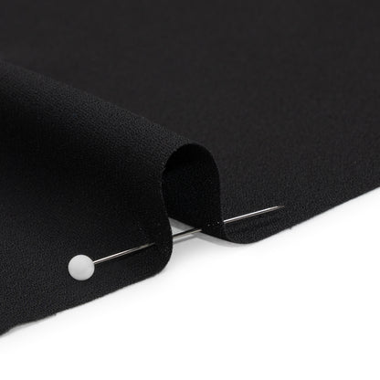 Famous Australian Designer Black Polyester Double Georgette Detail