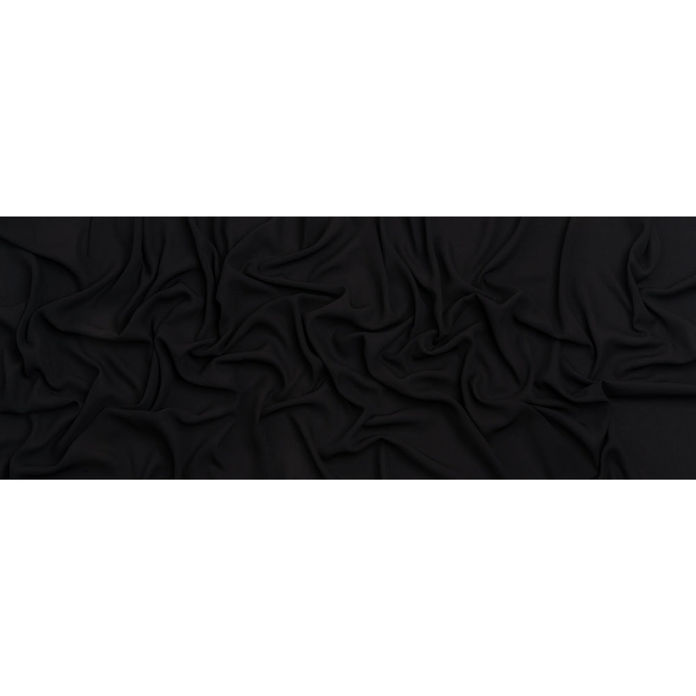 Famous Australian Designer Black Polyester Double Georgette Full