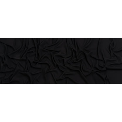 Famous Australian Designer Black Polyester Double Georgette Full