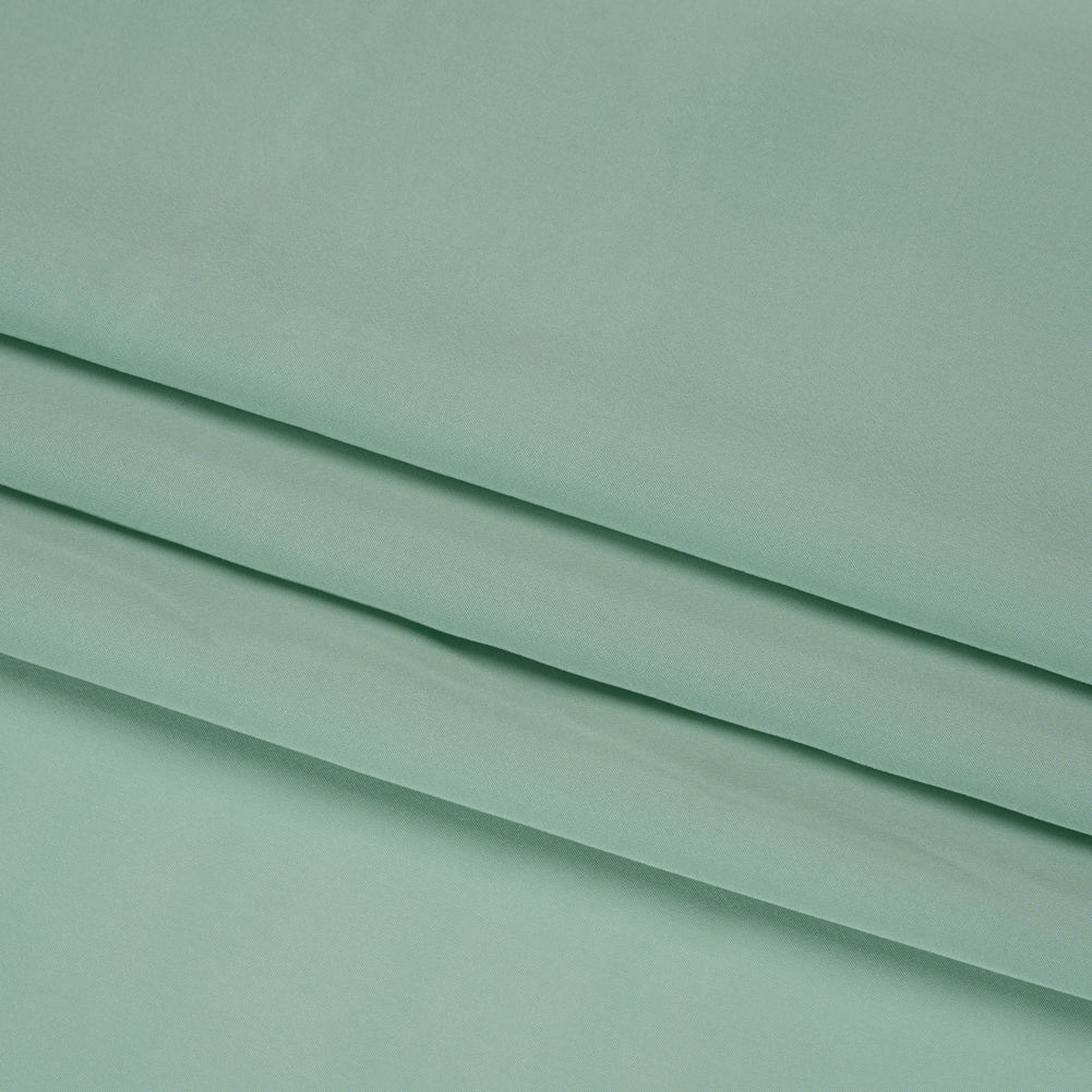 Famous Australian Designer Celadon Viscose Crepe de Chine Folded