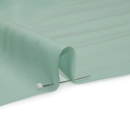 Famous Australian Designer Celadon Viscose Crepe de Chine Detail