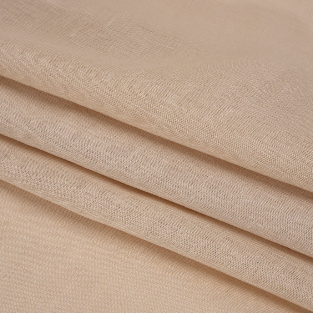 Famous Australian Designer Beige Lightweight Linen Woven Folded
