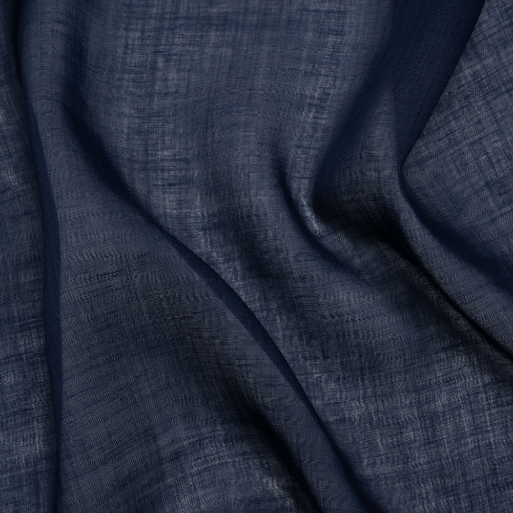 Famous Australian Designer Navy Lightweight Ramie Woven