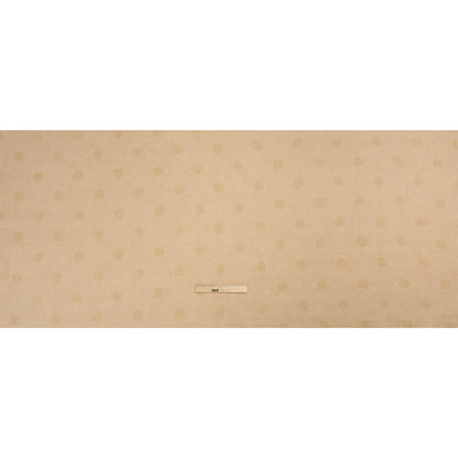 Famous Australian Designer Ecru and Beige Polka Dot Basketweave Linen and Cotton Suiting Full