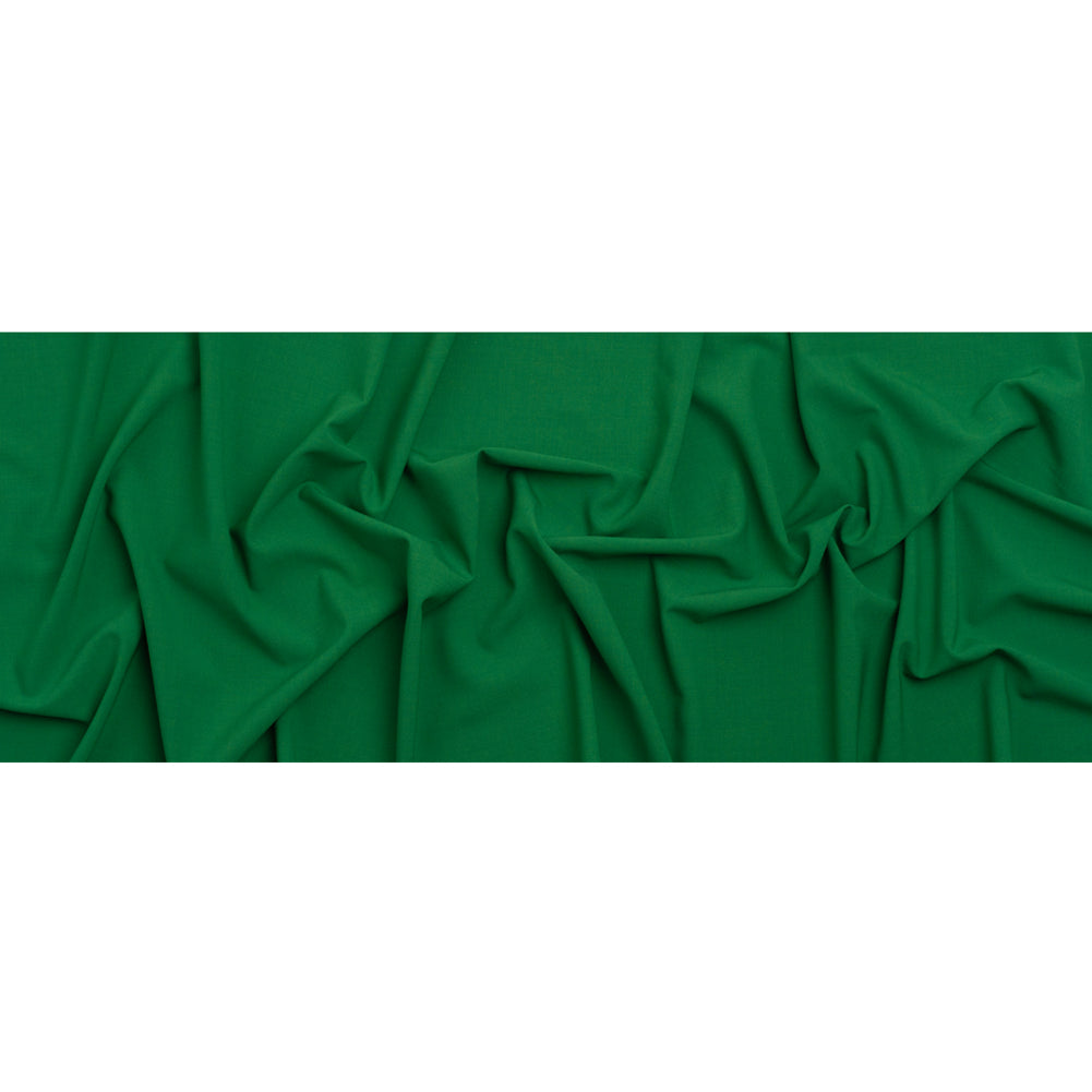 Famous Australian Designer Green Stretch Wool and Polyester Suiting Full