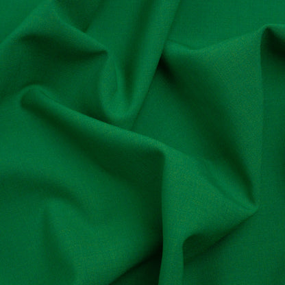 Famous Australian Designer Green Stretch Wool and Polyester Suiting