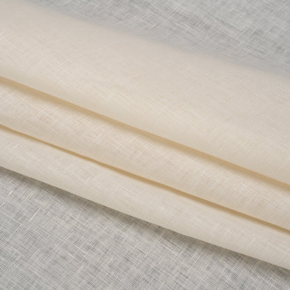 Famous Australian Designer Cream Lightweight Linen Woven Folded