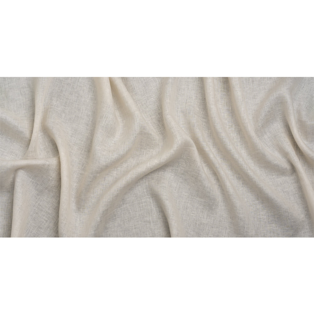Famous Australian Designer Cream Lightweight Linen Woven Full