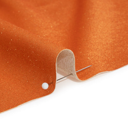 Famous Australian Designer Persimmon, Beige and Metallic Gold Double Face Stretch Polyester Tricot Detail
