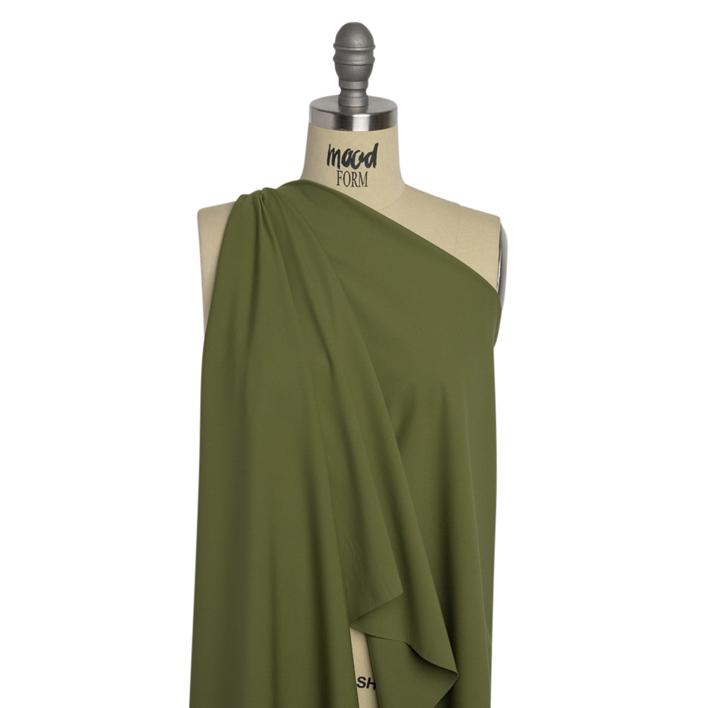 Famous Australian Designer Chive Stretch Polyamide Interlock Knit Drape