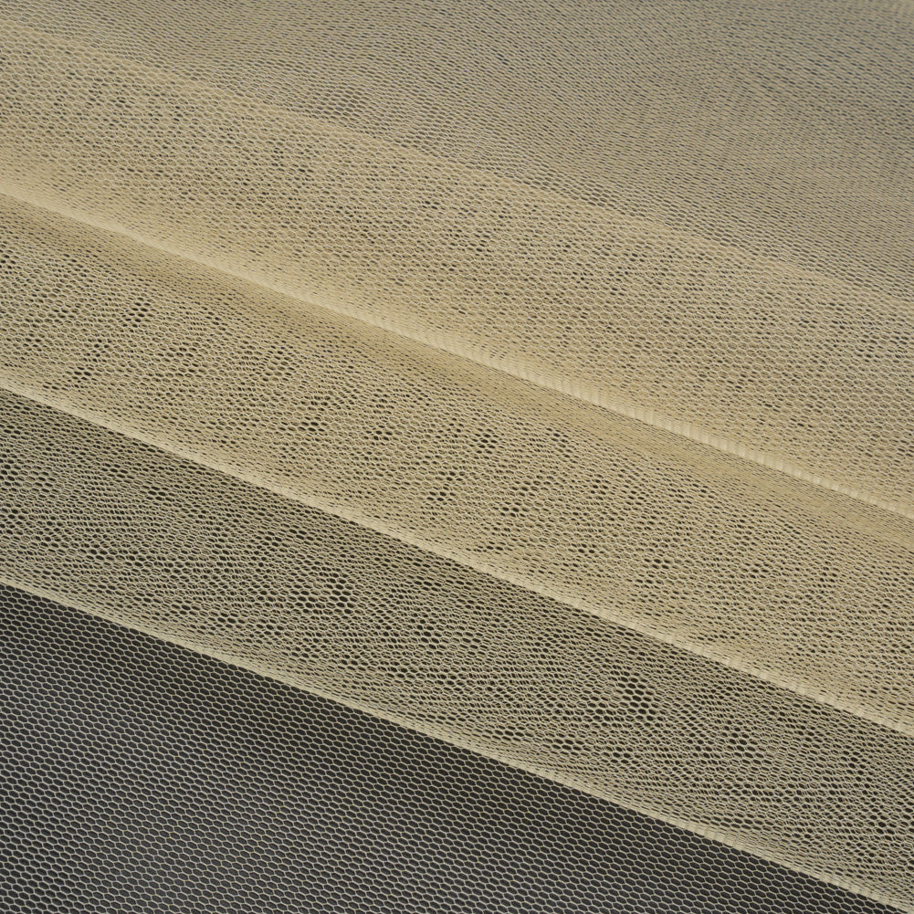 Famous Australian Designer Ecru Stiff Tulle Folded