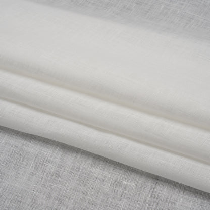 Famous Australian Designer White Lightweight Linen Woven Folded