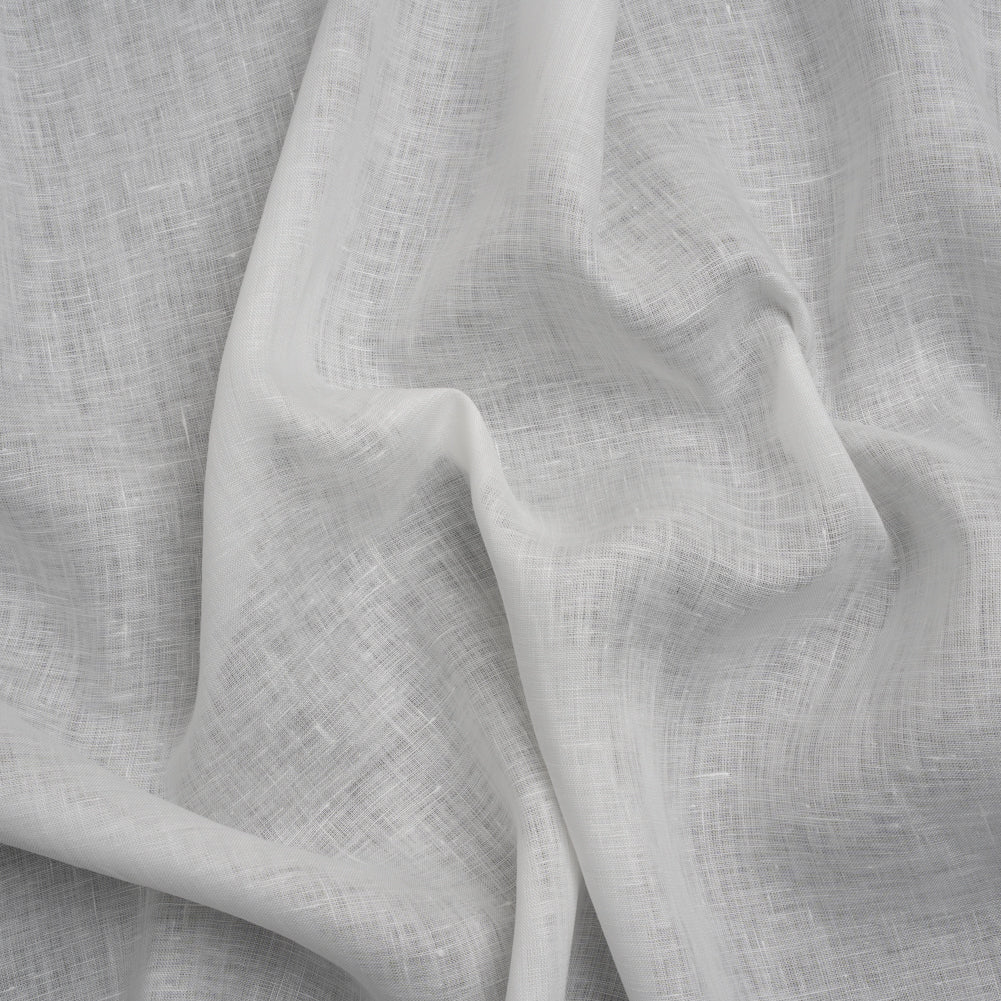 Famous Australian Designer White Lightweight Linen Woven
