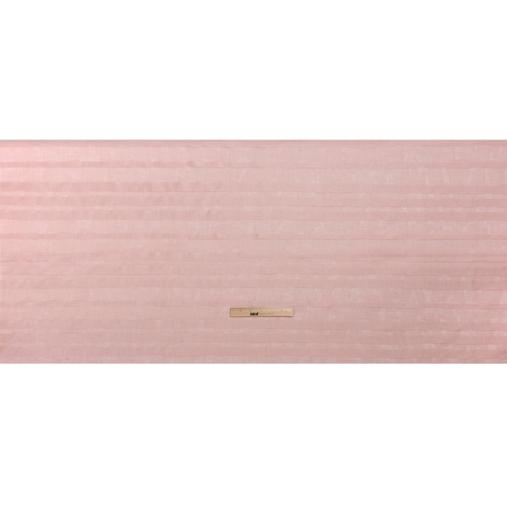 Famous Australian Designer Dusty Rose Striped Polyester Burnout Woven Full