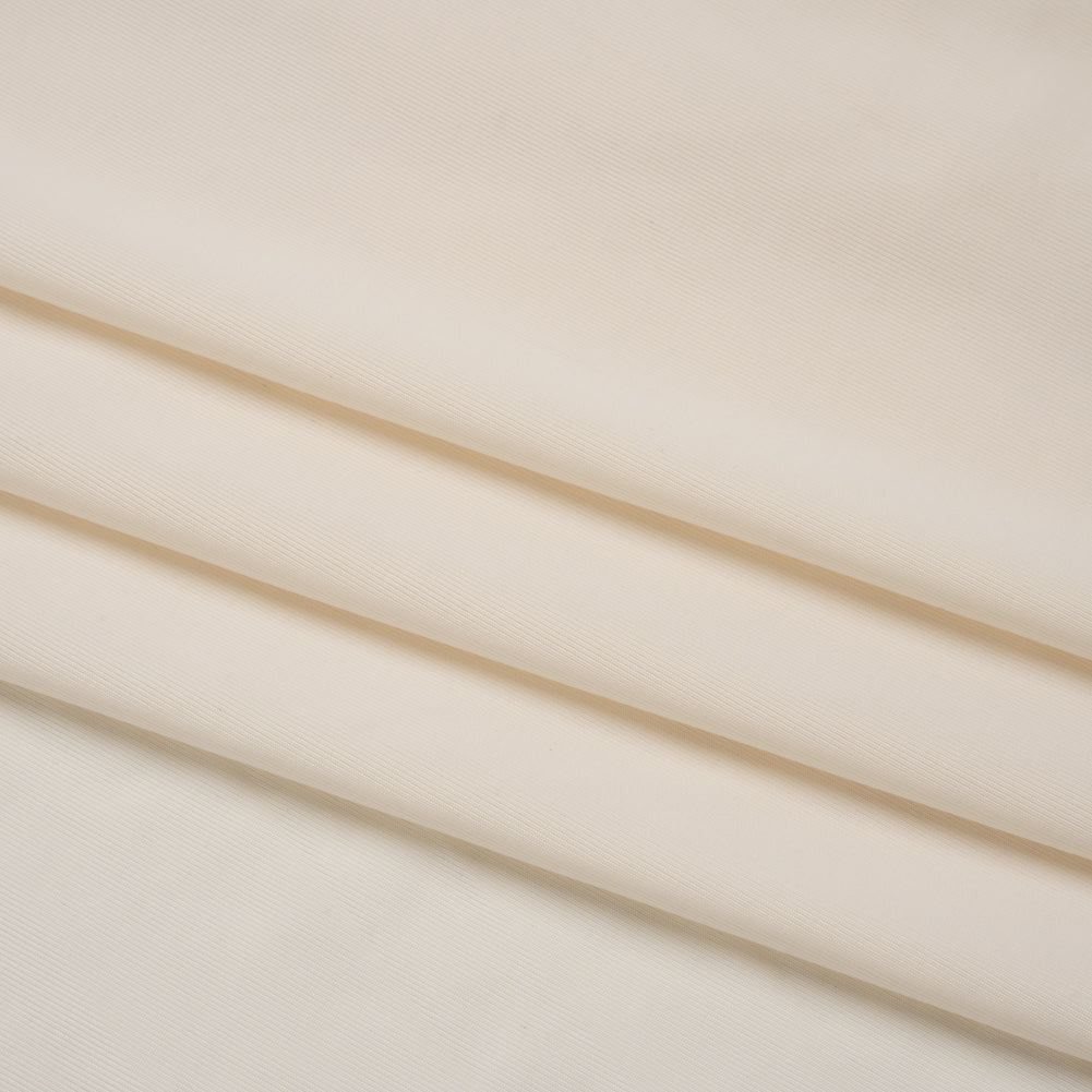 Famous Australian Designer Cream Stretch Polyester Jersey Folded