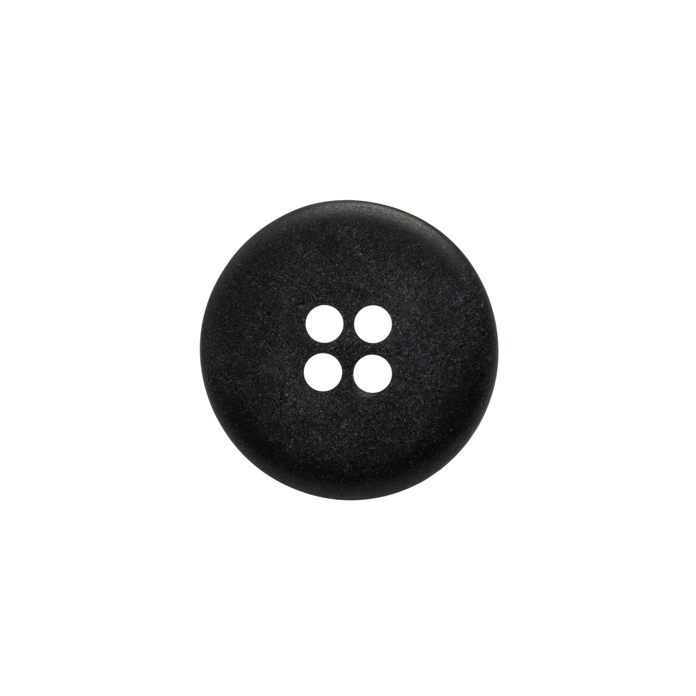 Rolled Rim 4-Hole Plastic Button - Silver and Gray Iridescent - 28L/18mm - Detail