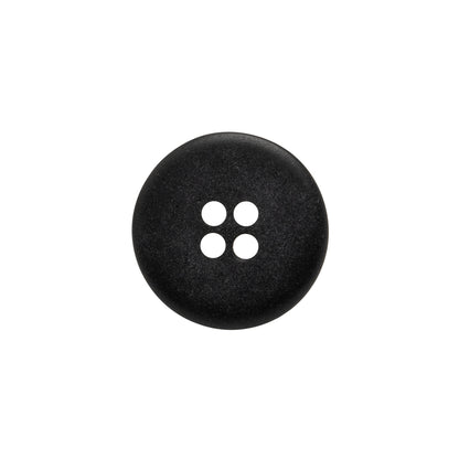 Rolled Rim 4-Hole Plastic Button - Silver and Gray Iridescent - 28L/18mm