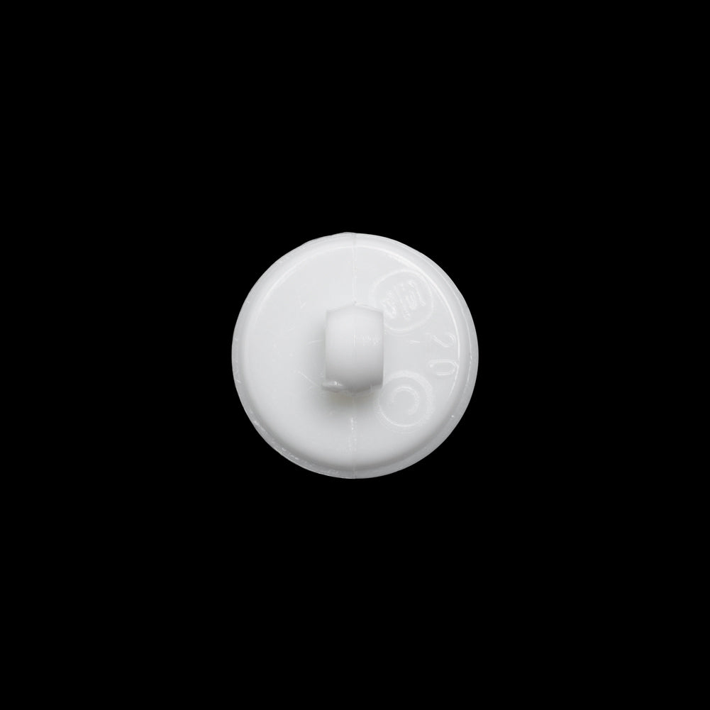 Plastic Shank Back Button - White Faux Gems and Latticework - 20L/12.5mm - Detail
