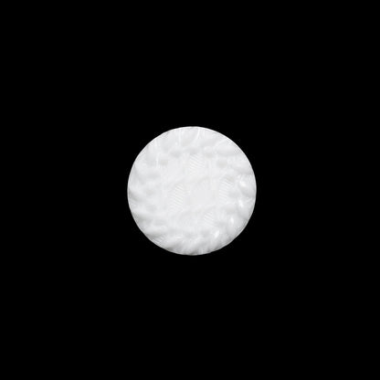 Plastic Shank Back Button - White Faux Gems and Latticework - 20L/12.5mm