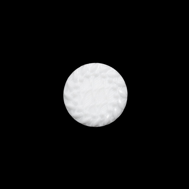 Plastic Shank Back Button - White Faux Gems and Latticework - 20L/12.5mm