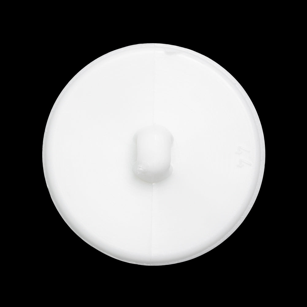 Plastic Shank Back Button - White Faux Gems and Latticework - 44L/28mm - Detail