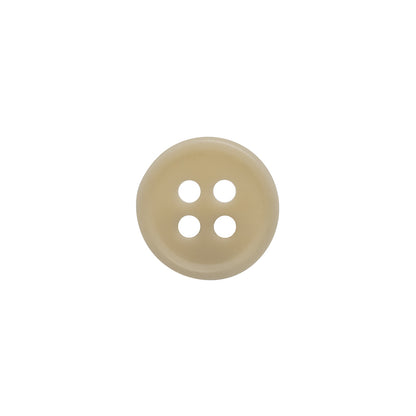 Bone 4-Hole Button - 20L/12.5mm - Off White Narrow Rim
