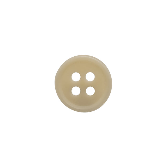 Bone 4-Hole Button - 20L/12.5mm - Off White Narrow Rim