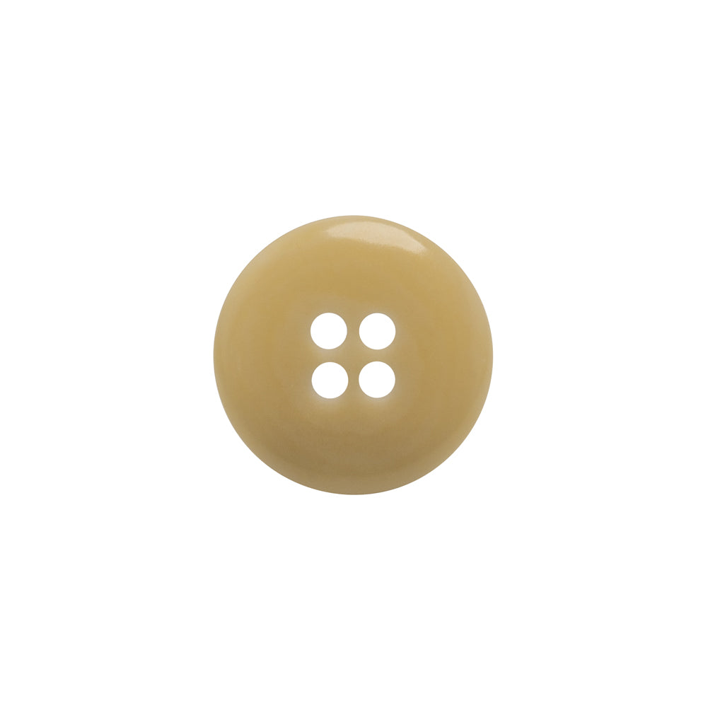 Bone 4-Hole Button - 24L/15mm - Ivory Narrow Rim - Detail