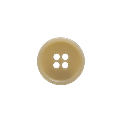 Bone 4-Hole Button - 24L/15mm - Ivory Narrow Rim