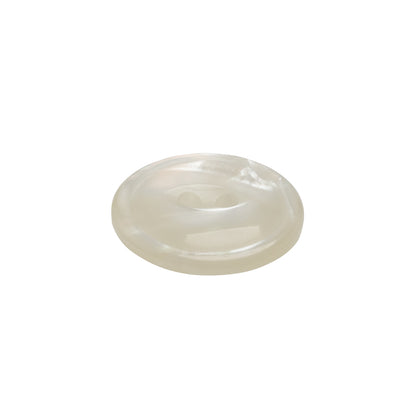 Plastic 2-Hole Button - 32L/20mm - Translucent White Swirl