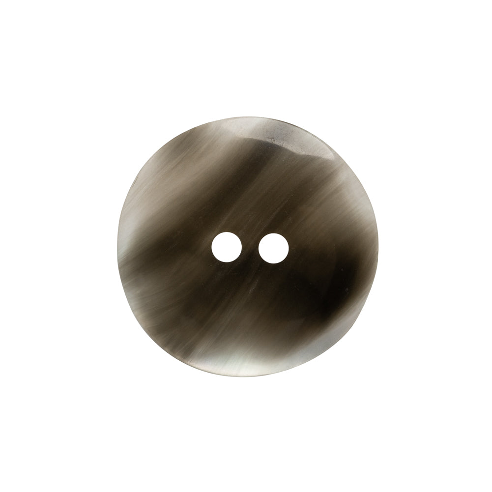Plastic 2-Hole Button - 36L/23mm - Translucent Gray Swirl - Detail