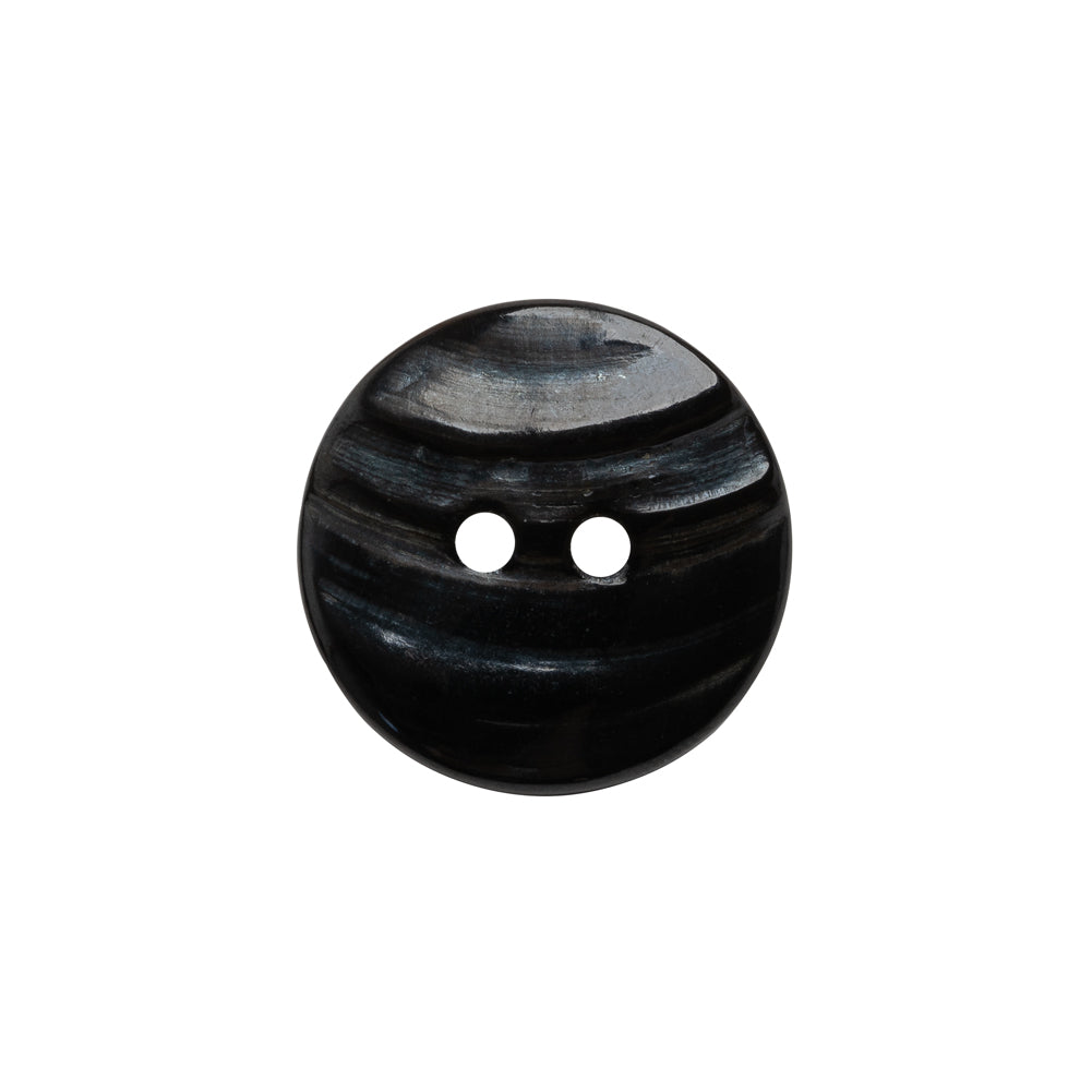 Shell 2-Hole Button - 30L/19mm - Brown and Oilslick - Detail