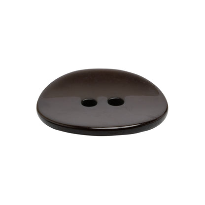 Plastic 2-Hole Button - 40L/25.5mm - Brown Faux-Shell