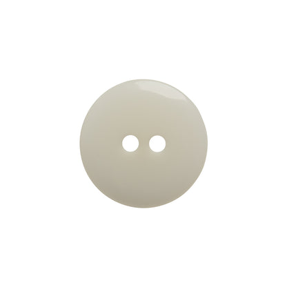 Plastic 2-Hole Button - 30L/19mm - Iridescent White Dish Shaped