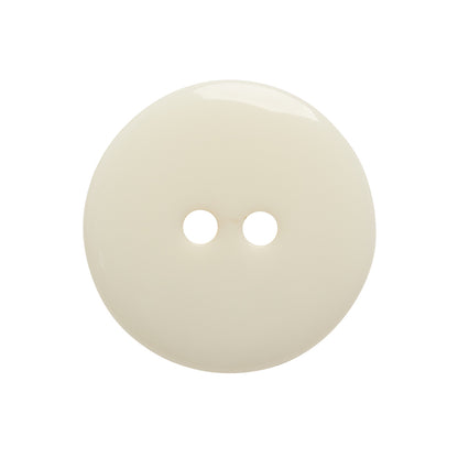 Plastic 2-Hole Button - 40L/25.5mm - Iridescent White Dish Shaped
