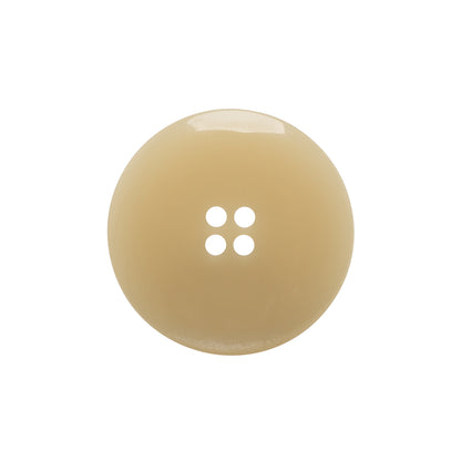 Plastic 4-Hole Button - 36L/23mm - Ivory, Pink and Green Iridescent Shimmer Saucer - Made in Italy