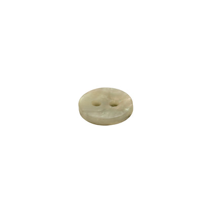 Plastic 2-Hole Button - 16L/10mm - Shimmering Light Olive Green
