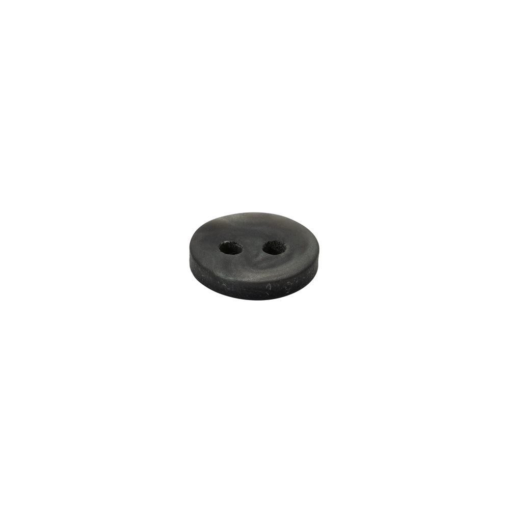Plastic 2-Hole Button - 16L/10mm - Shimmering Charcoal - Folded