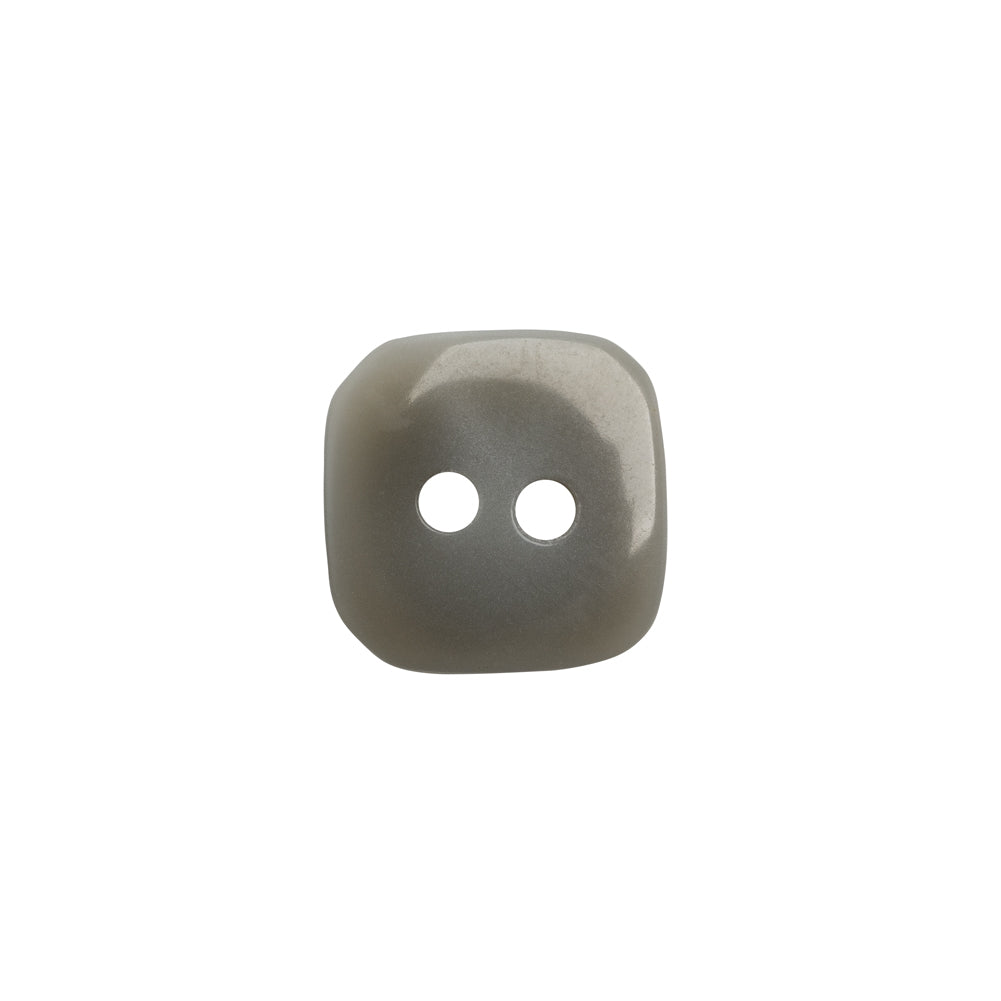 Square Plastic 2-Hole Button - 24L/15mm - Gray Ombre - Detail