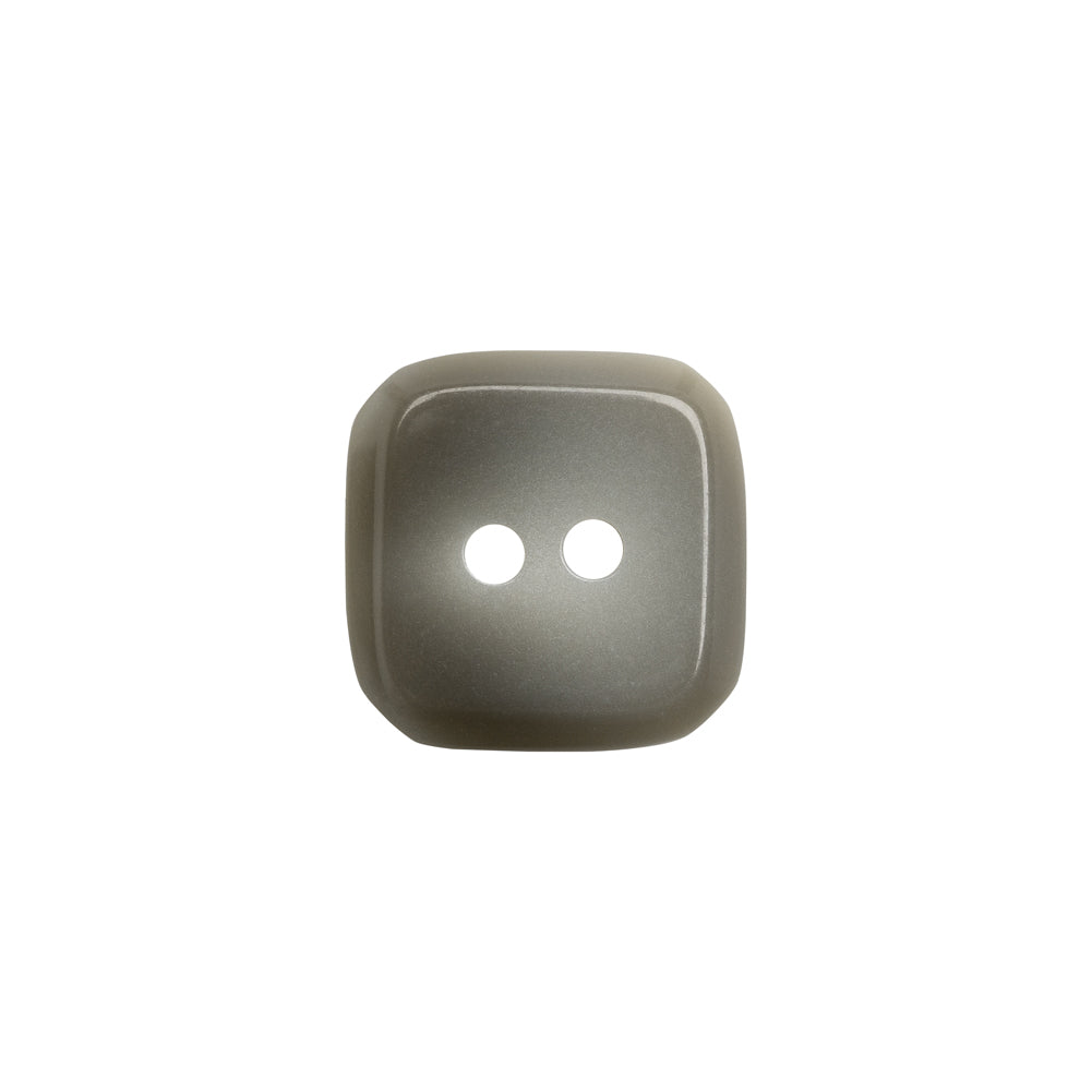 Square Plastic 2-Hole Button - 28L/18mm - Gray Ombre