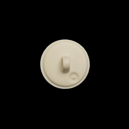 Plastic Shank Back Button - 24L/15mm - Ivory Radiating Sticks