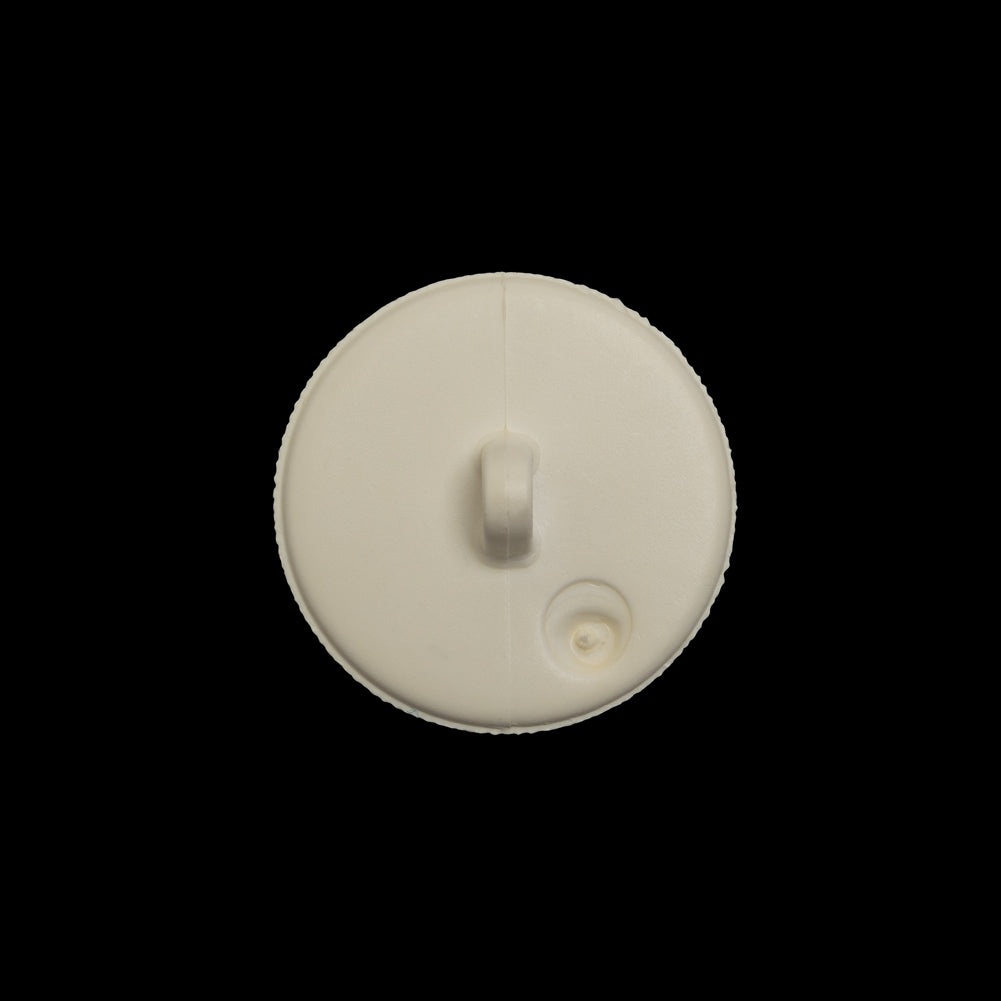 Plastic Shank Back Button - 32L/20mm - Ivory Radiating Sticks - Detail