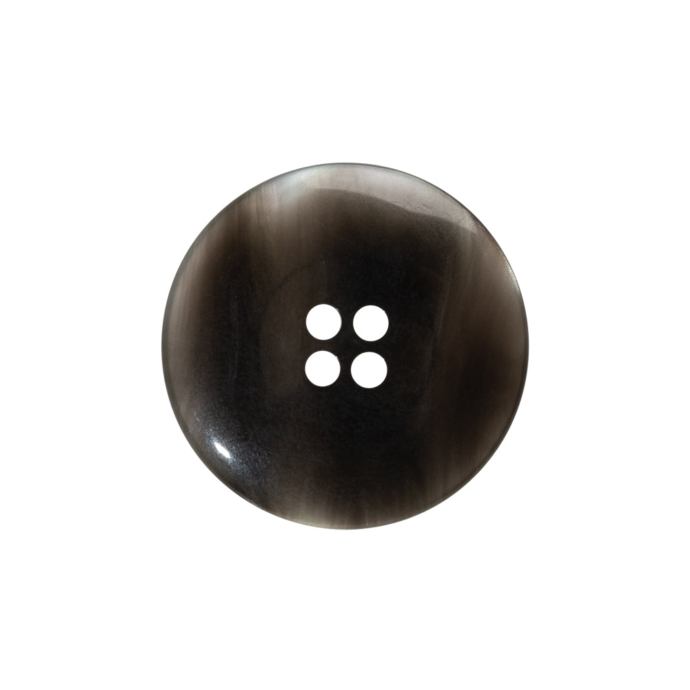 Shell 4-Hole Button - 36L/23mm - Gray Iridescent Wide Rim - Detail